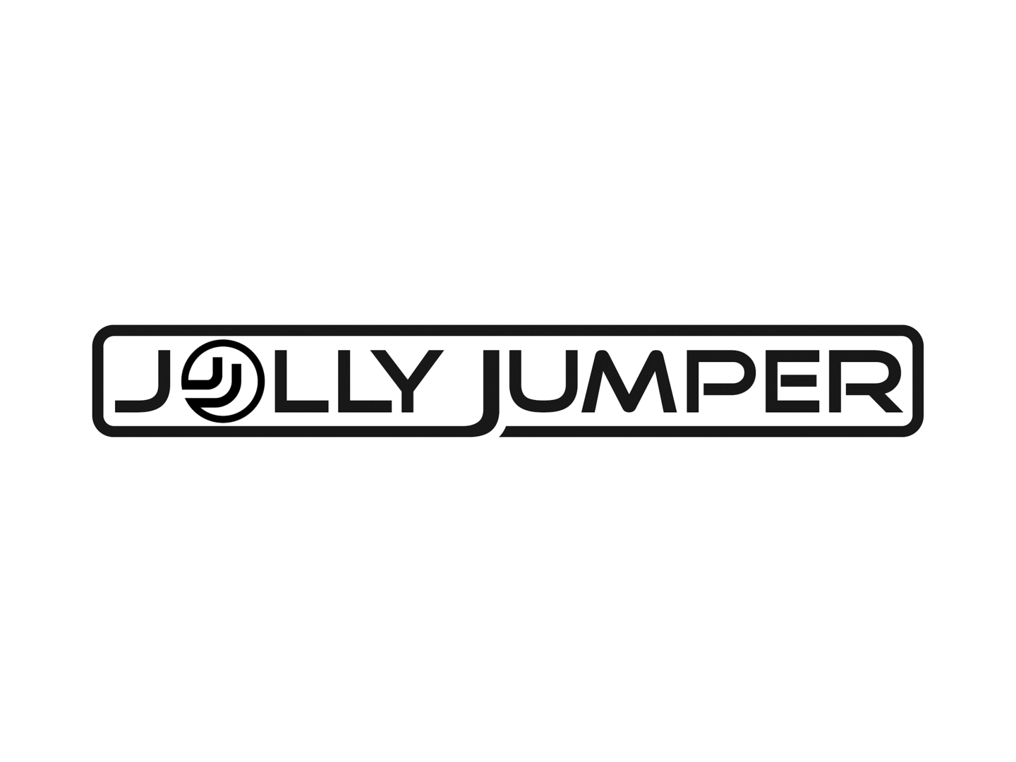 Jolly Jumper Schriftzug schwarz